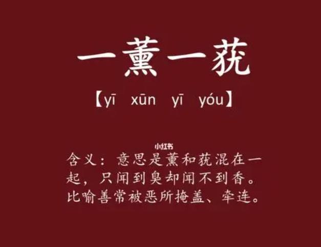 一薰一莸的成语故事、意思